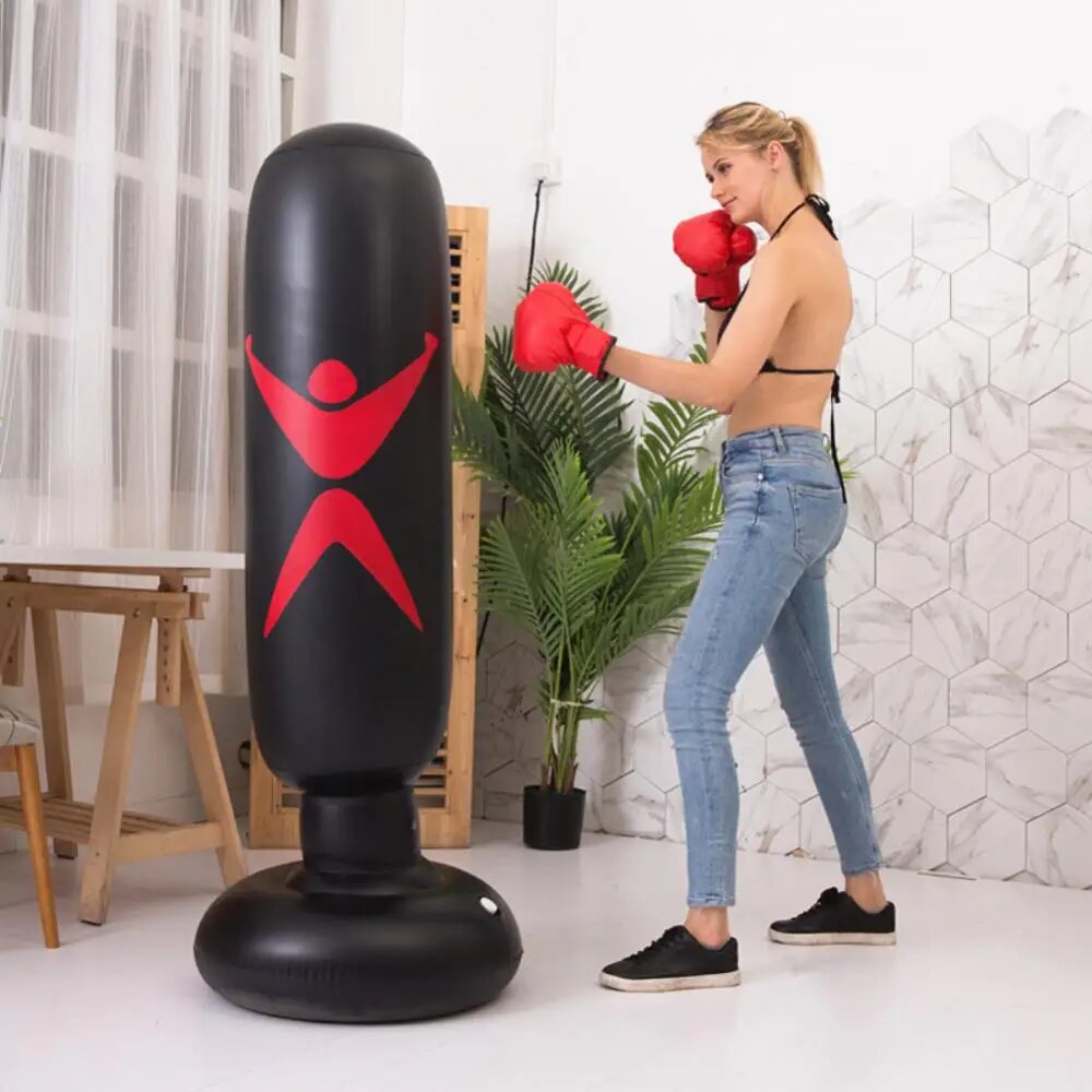 Boxing Bag Pvc Pressure Relief Inflatable Free-stand High Quality Fitness Train image 2