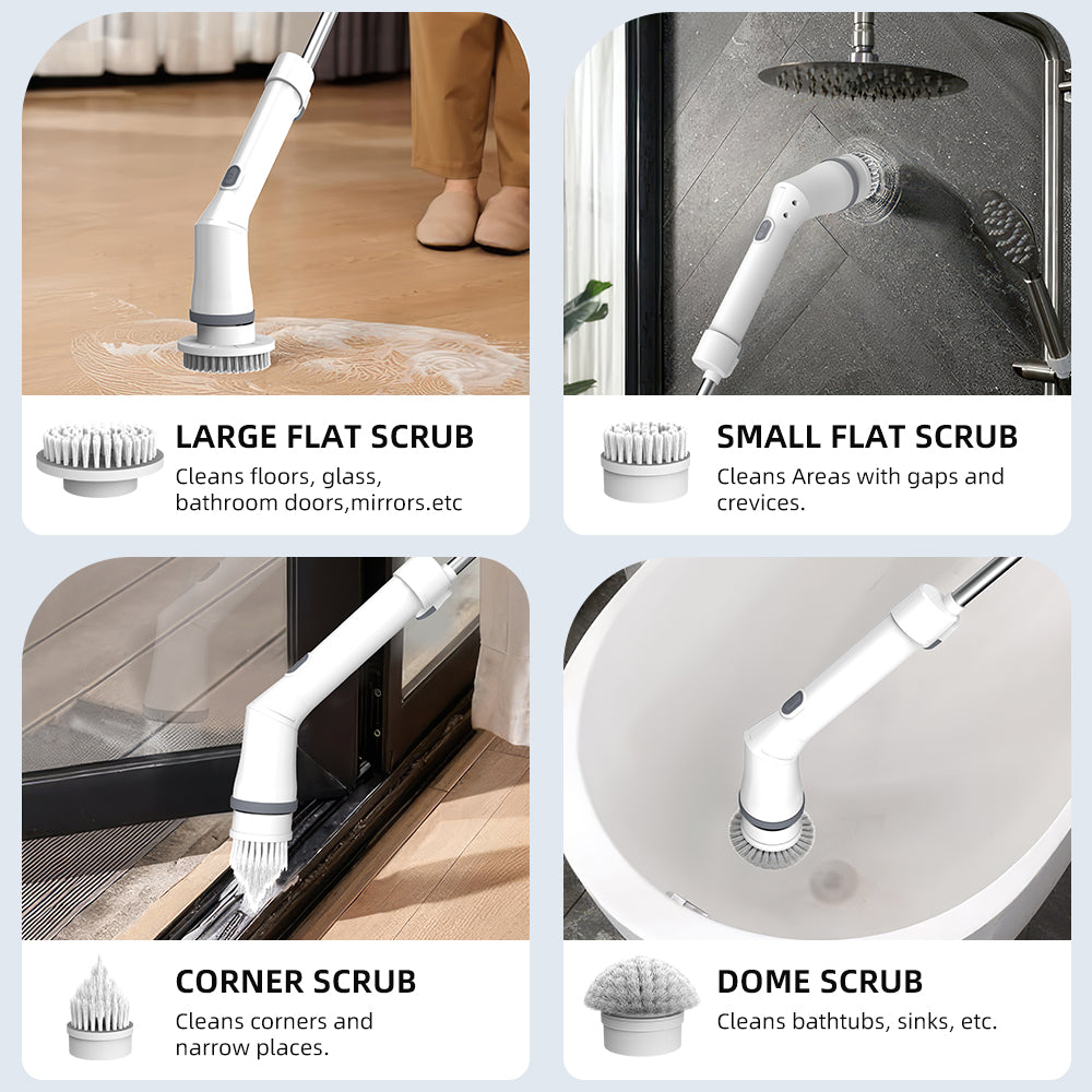 Viladepot Electric Cleaning Brush 9 in 1 Multifunctional Wireless Rotatable Cle image 0