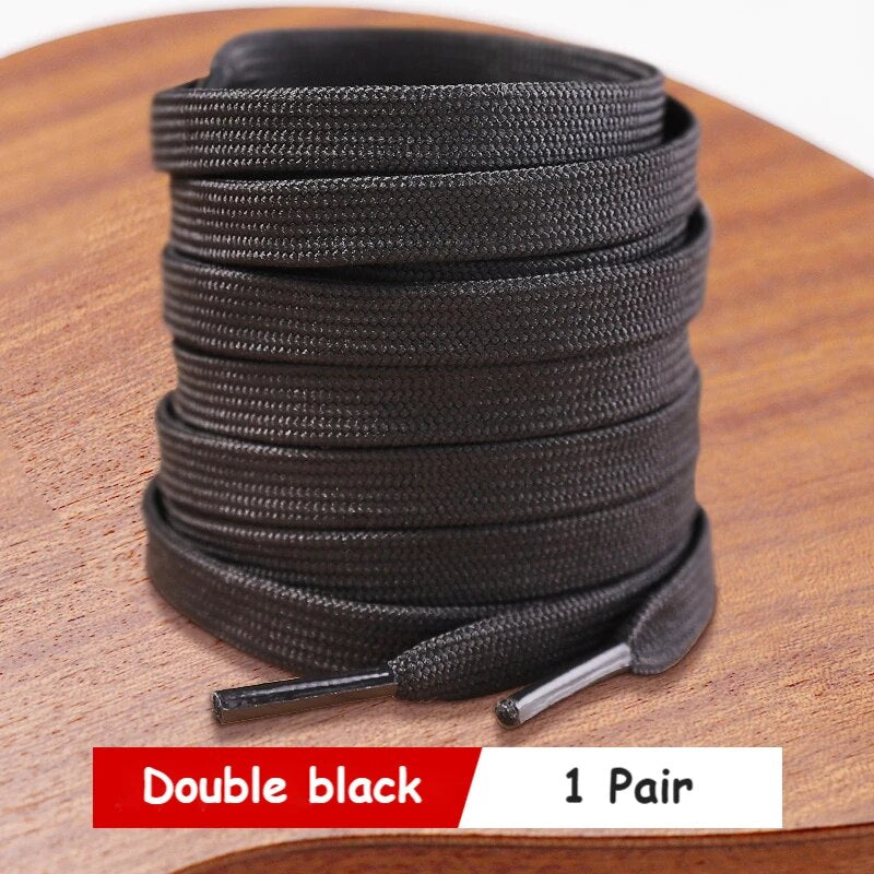 Classic Shoe laces White Black Flat Shoelaces for Sneakers laces Shoe Strings 7 image 5