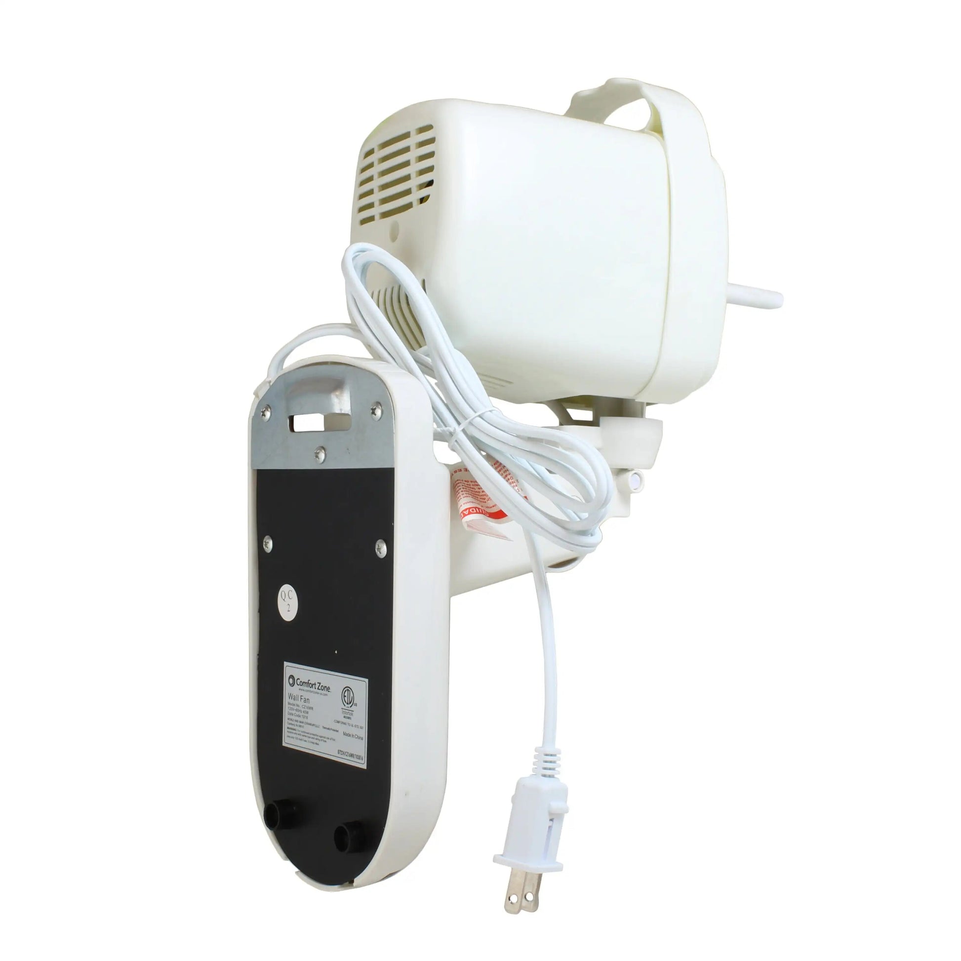 16" 3-Speed Oscillating Wall Mount Fan with Remote Control, Timer and Adjustabl image 4