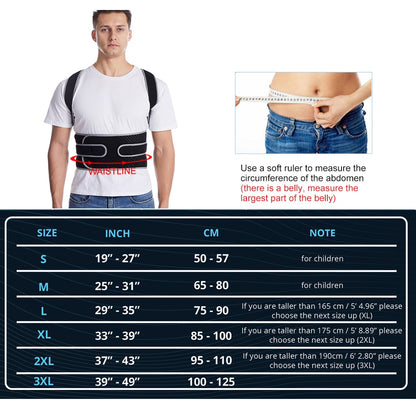 TopRunn Adjustable Posture Corrector Back Support Shoulder Back Brace Posture C image 4