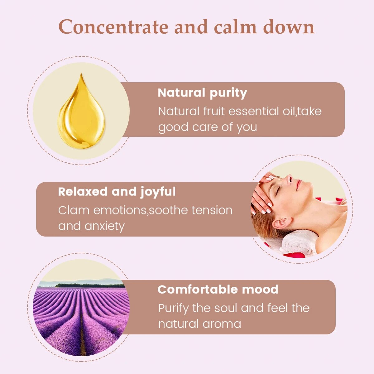 PHATOIL 3pcs Essential Oils Set for Humidifier 30ml Lavender Lemon Peppermint A image 6