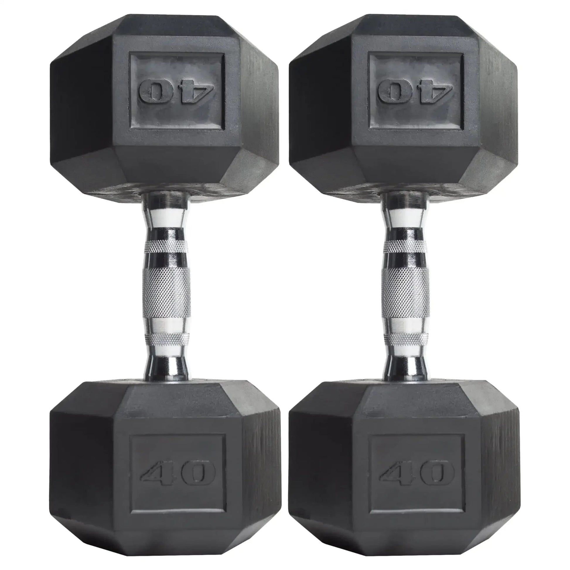 (2 pack) Barbell, 45lb Coated Hex Dumbbell, Single image 5