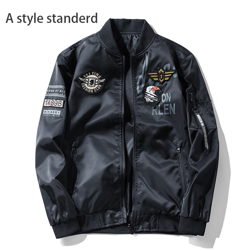 Motorcycle jacket Army Air Force Fly Pilot Jacket Military Airborne Flight Tact image 10