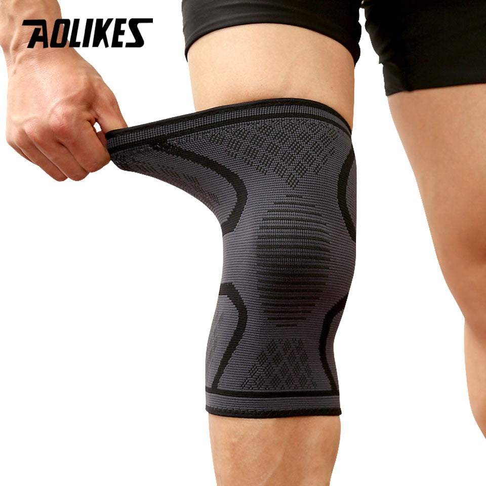 AOLIKES 1PCS Fitness Running Cycling Knee Support Braces Elastic Nylon Sport Co image 5