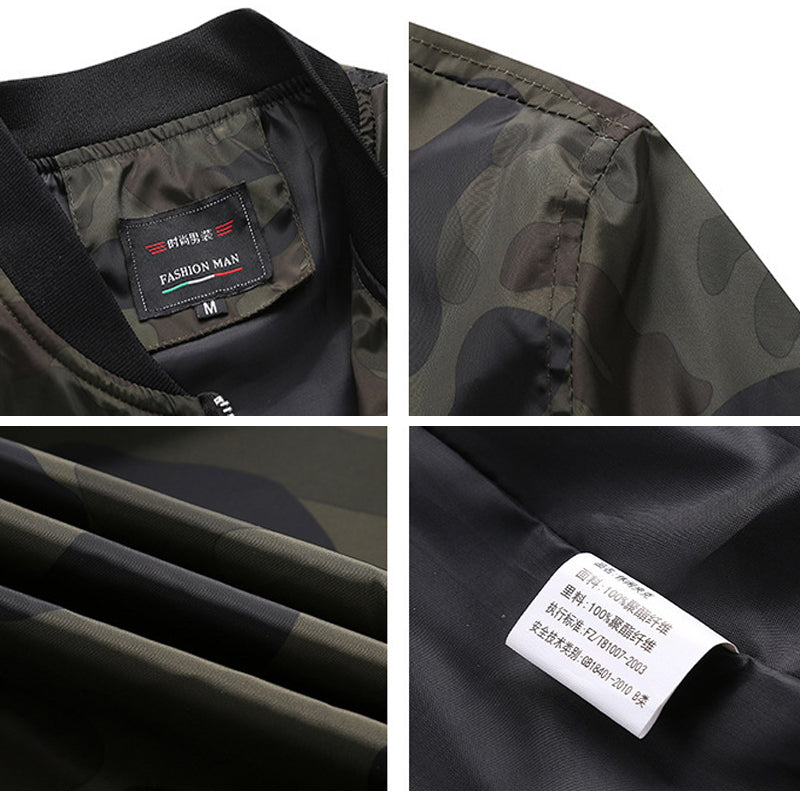 DIMUSI Spring Autumn Men's Camouflage Jackets Male Coats Camo Bomber Jacket Man image 5