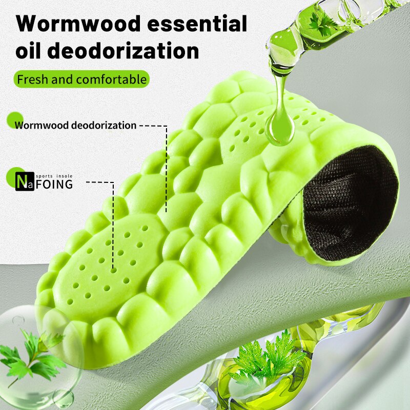 4D Sport Insole Super Soft Shoes Sole Pads for Feet Shock Absorption Baskets Sh image 3