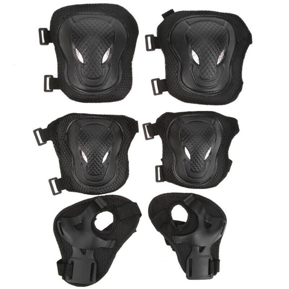 Women Men Elbow Wrist Knee Pads Protective Gear Set Skate Roller Cycling Bike image 1