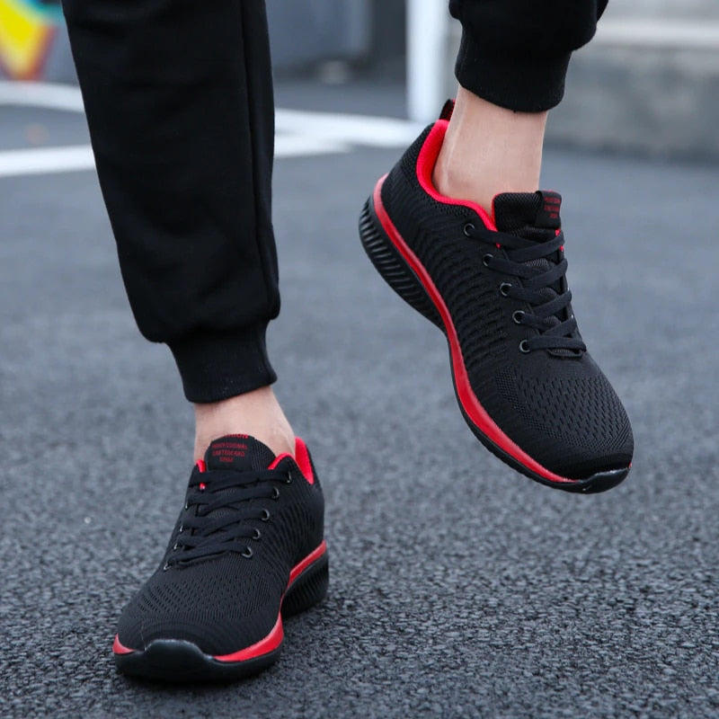 Men Women Knit Sneakers Breathable Athletic Running Walking Gym Shoes image 9