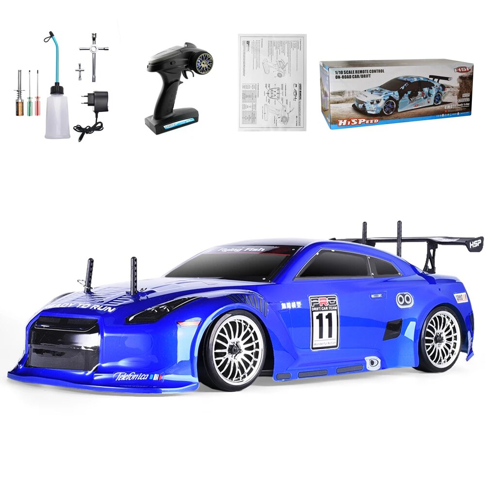 HSP Racing 1:10 On Road RC Car 4wd Two Speed Drift Vehicle Toys 4x4 Nitro Gas P image 4