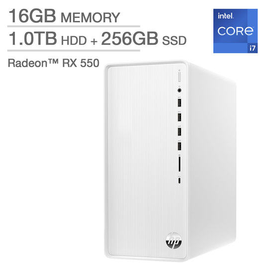 HP Pavilion Desktop - 12th Gen Intel Core i7-12700F - AMD Radeon RX 550 image 0