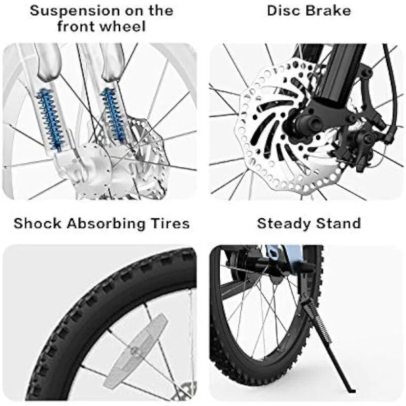 Ninebot 18" Kids Bike Ages 5-10, w/Aerospace Aluminum Frame, Enclosed Chain, Sh image 4