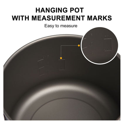 Widesea Camping Tableware Titanium Cookware Set Tourism Cauldron Outdoor Cookin image 9