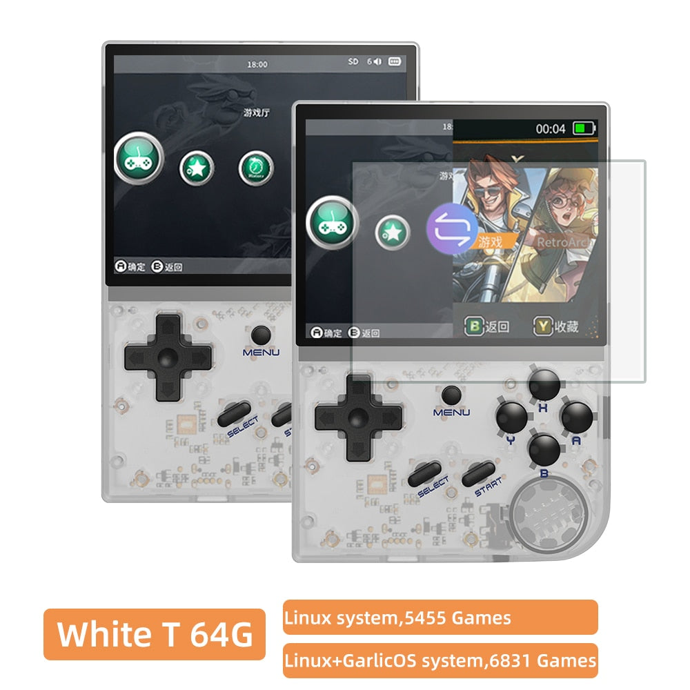 ANBERNIC RG35XX Retro Handheld Game PlayerBuilt-in 64G TF 5000+ Classic Games S