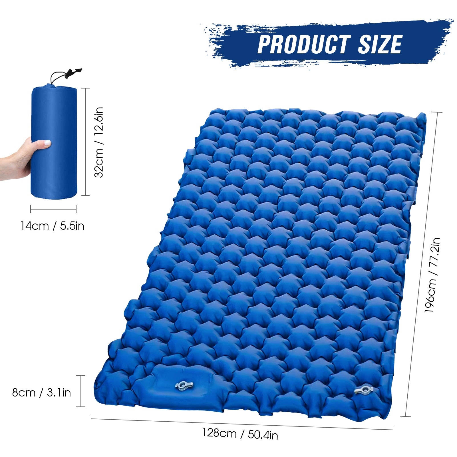 2 Person Camping Mat Lightweight Air Mattress Waterproof Outdoor Sleeping Gear image 10