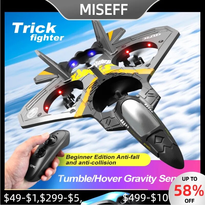 V17 RC Remote Control Airplane 2.4G Remote Control Fighter Hobby Plane Glider A