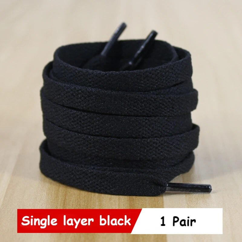 Classic Shoe laces White Black Flat Shoelaces for Sneakers laces Shoe Strings 7 image 1