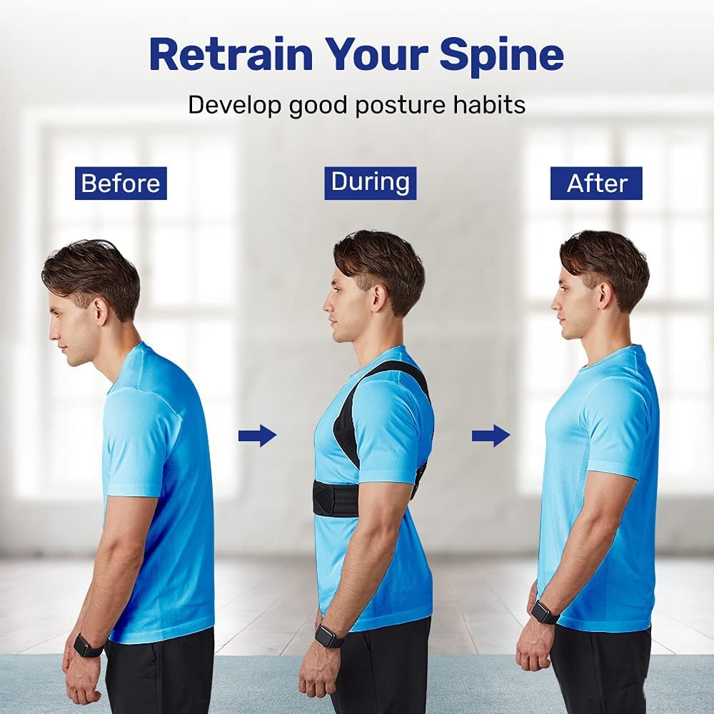 Sports Posture Corrector Back Brace, Adjustable Straightener for Mid, Upper Spi image 3