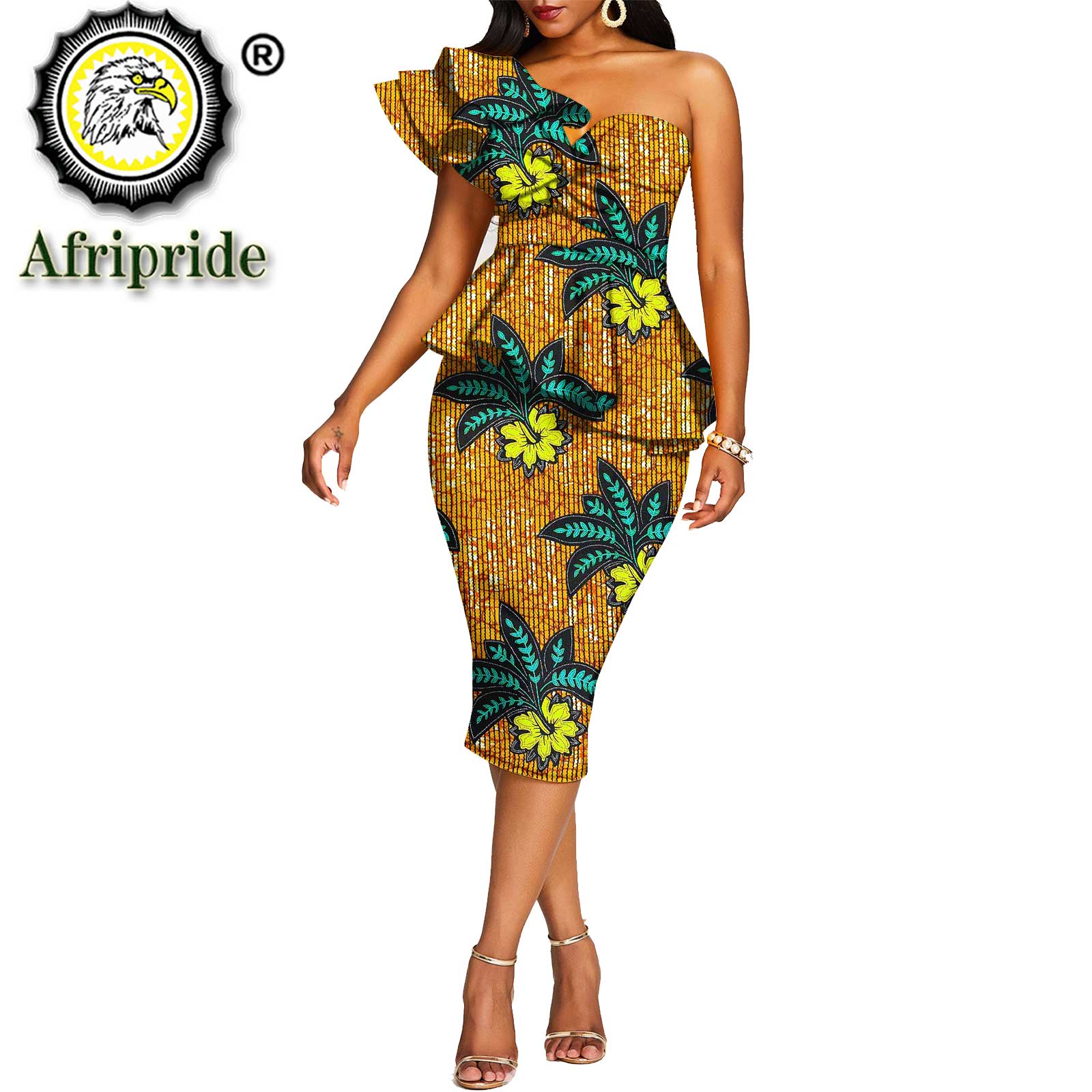 African 2 Piece Set for Women Crop Top + Print Skrit Set Ankara Clothing Dashik