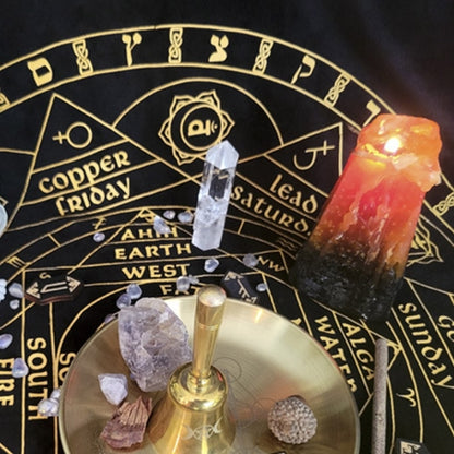 Pentagram Altar Ritual Burning  Holder Plate Stainless Steel Offering  Burning image 11