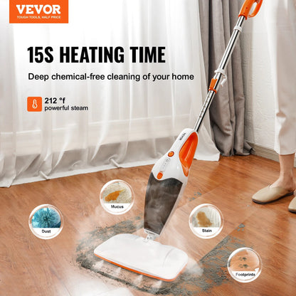 VEVOR Steam Mop Cleaner 5-in-1 High Temperature Steam Cleaner Multipurpose Floo image 4
