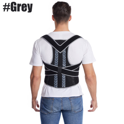 Straight Back Posture Corrector Shoulder Lumbar Brace Spine Support Belt Adjust image 2