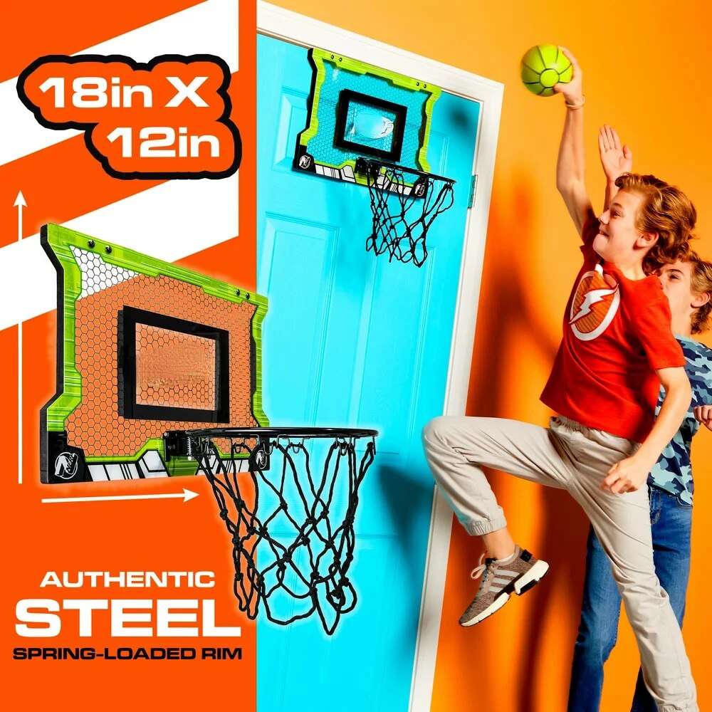 Pro Over The Door Hoop With Ball - 18 In. X 12 In.