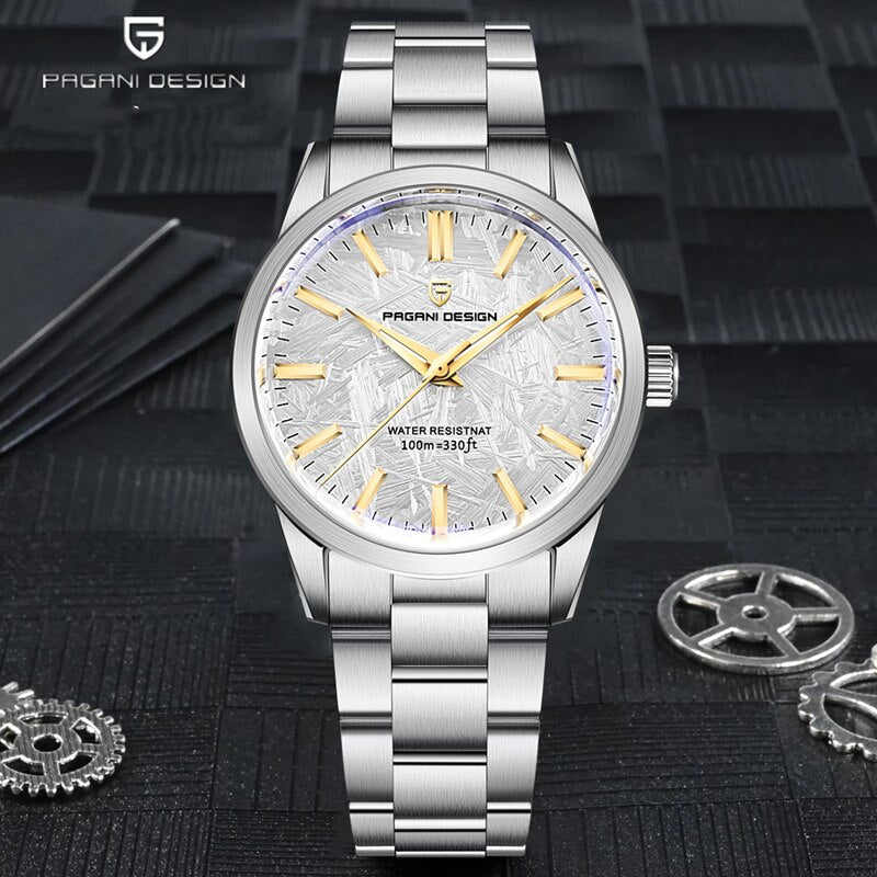 PAGANI DESIGN 40MM Men Quartz Watches TMI VH31 Luxury Business Top Sapphire 316 image 0