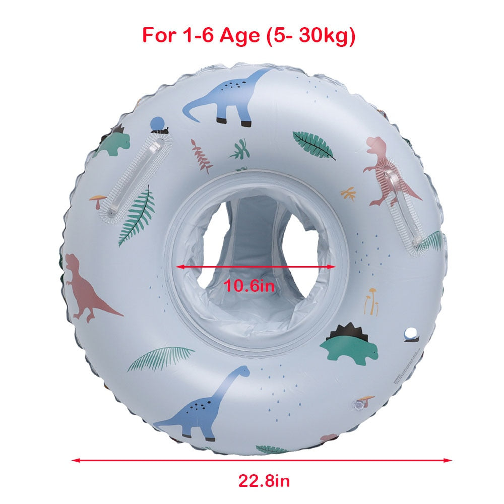 ROOXIN Baby Swim Ring Tube Inflatable Toy Swimming Ring Seat For Kid Child Swim image 1
