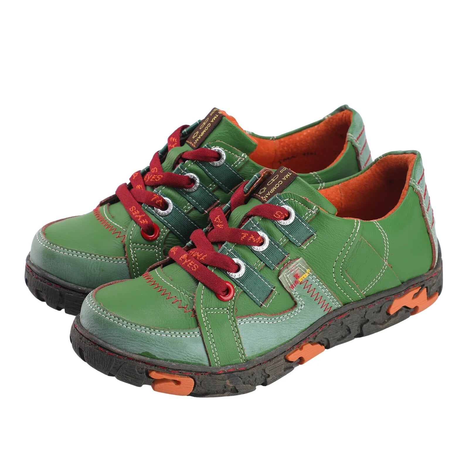 Genuine Leather Women's Flat Sneaker Shoes for Outdoor image 6