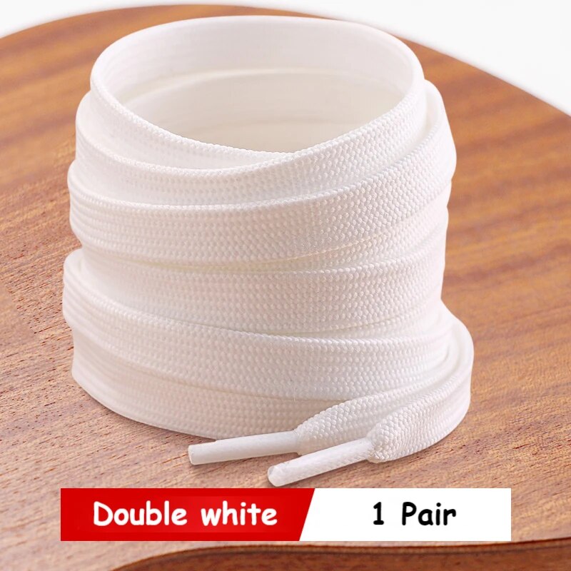 Classic Shoe laces White Black Flat Shoelaces for Sneakers laces Shoe Strings 7