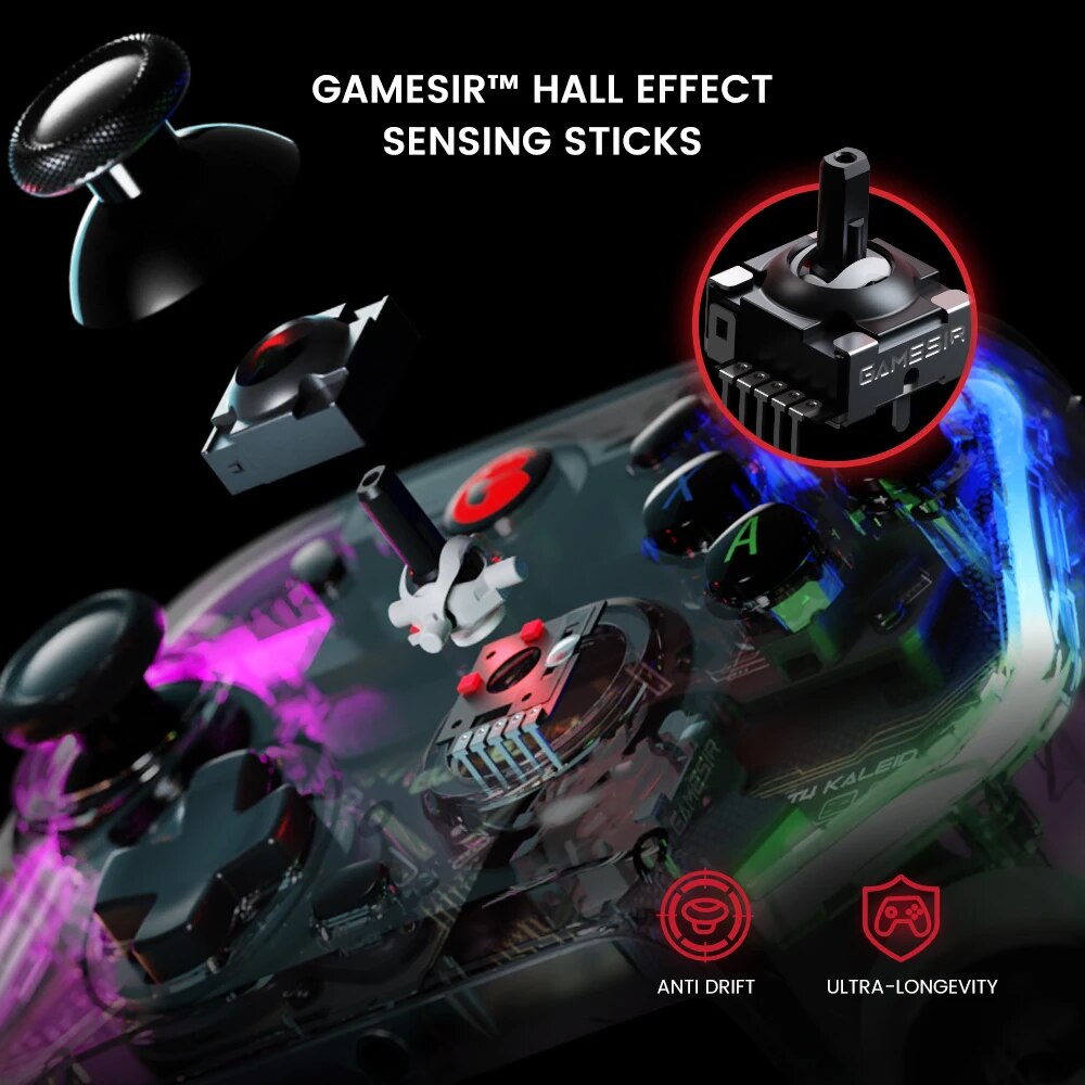 GameSir T4 Kaleid Gaming Controller Anti-drift Wired Gamepads with Hall Effect image 5