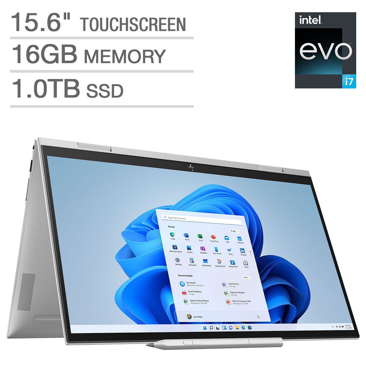 HP ENVY x360 15.6" Touchscreen 2-in-1 Intel Evo Platform Laptop - 12th Gen Intel image 0