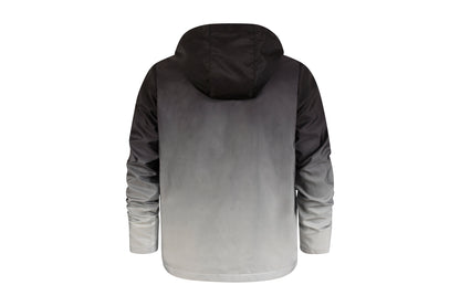 New Men's Clothing Trench Gradient Breathable Pockets Zipper Hooded Pockets Spo image 3