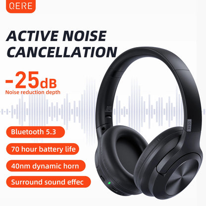 Wireless headphones USA Essentials E80 Earphone bluetooth 5.3 ANC Noise Cancellation Hi-R image 2