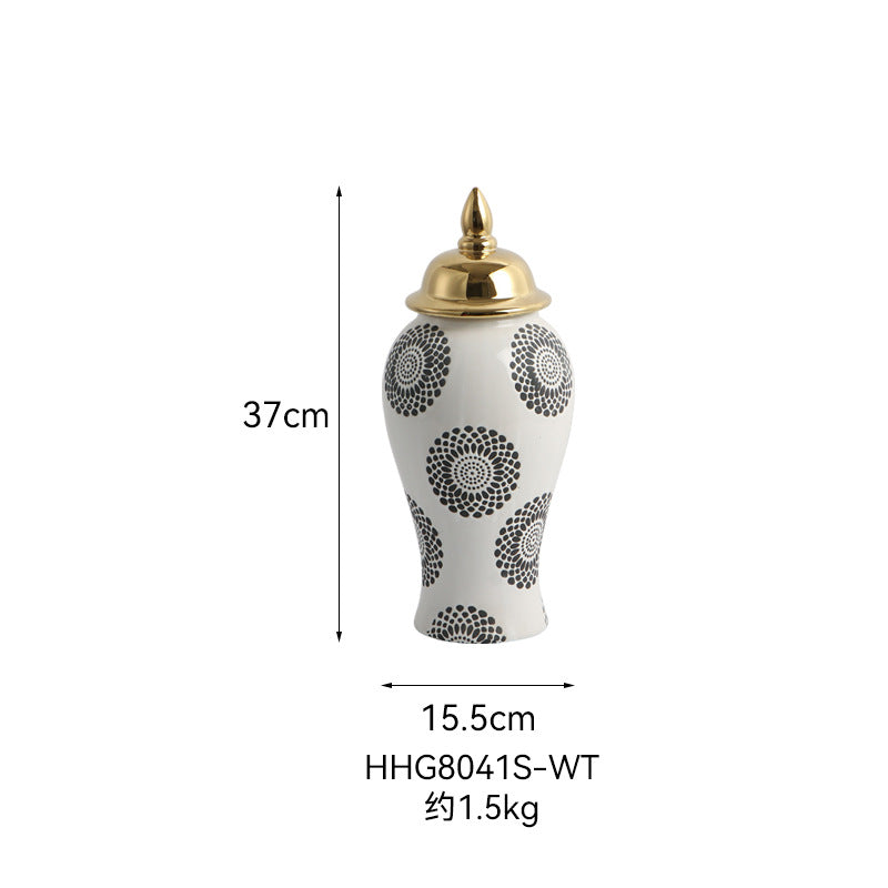 Chinese style vase ornaments, creative living room, foyer, TV cabinet, dining t