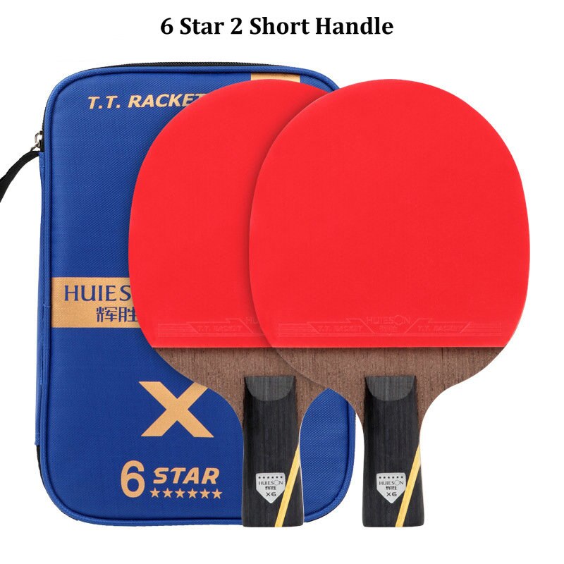 Huieson 2pc Ping Pong Rackets Set 5/6 Star Offensive Table Tennis Racket  with image 3