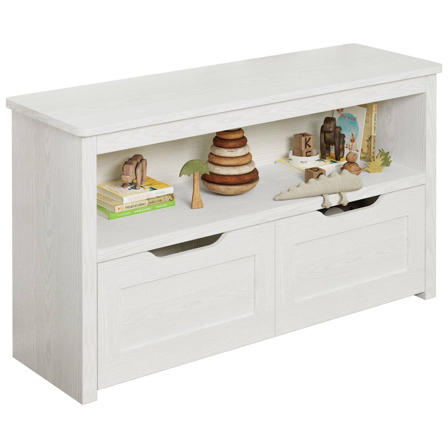 IRONCK Toy Storage Organizer for Boys and Girls, with Drawers, Wheels and Open