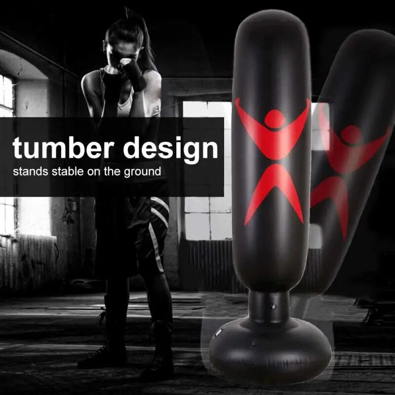 Boxing Bag Pvc Pressure Relief Inflatable Free-stand High Quality Fitness Train image 1