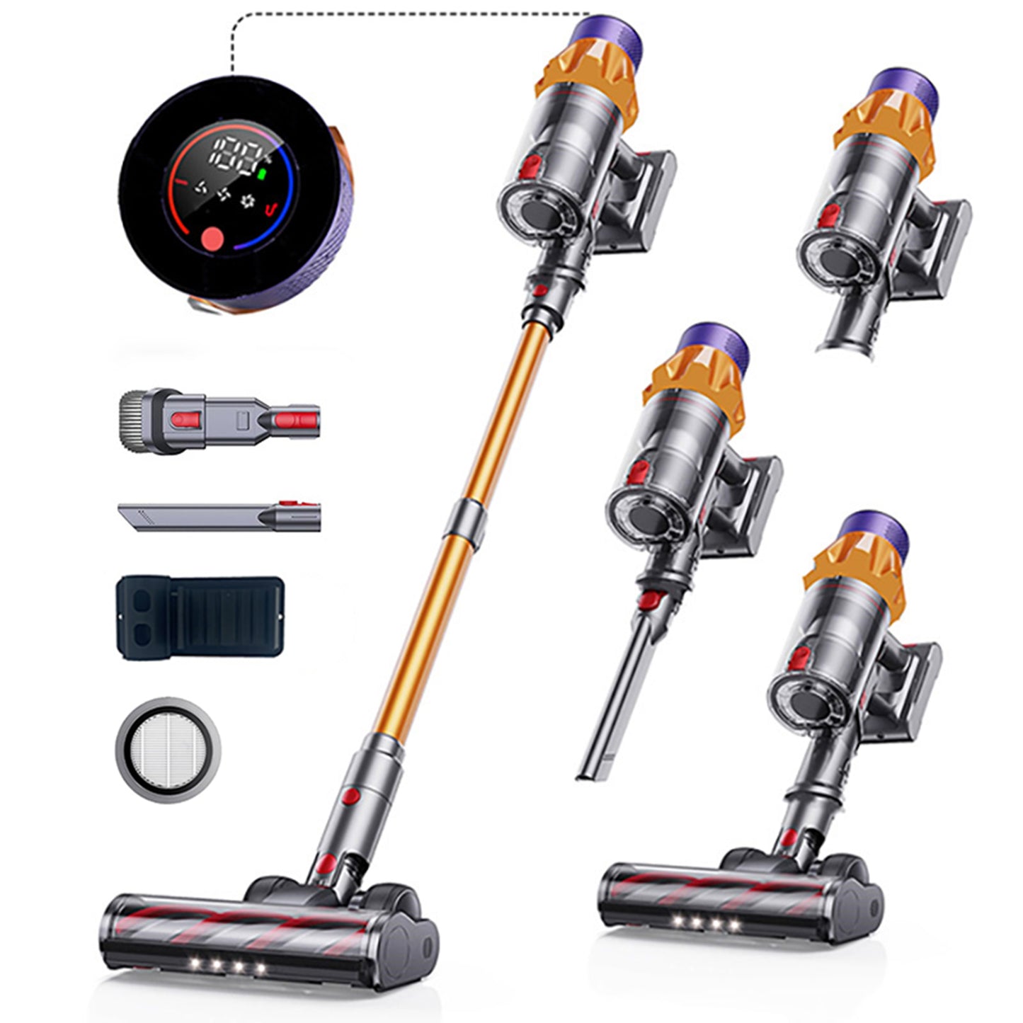 Wireless Vacuum Cleaner 550W 45KPA Strong Suction Portable Dust Cleaning Machin image 3