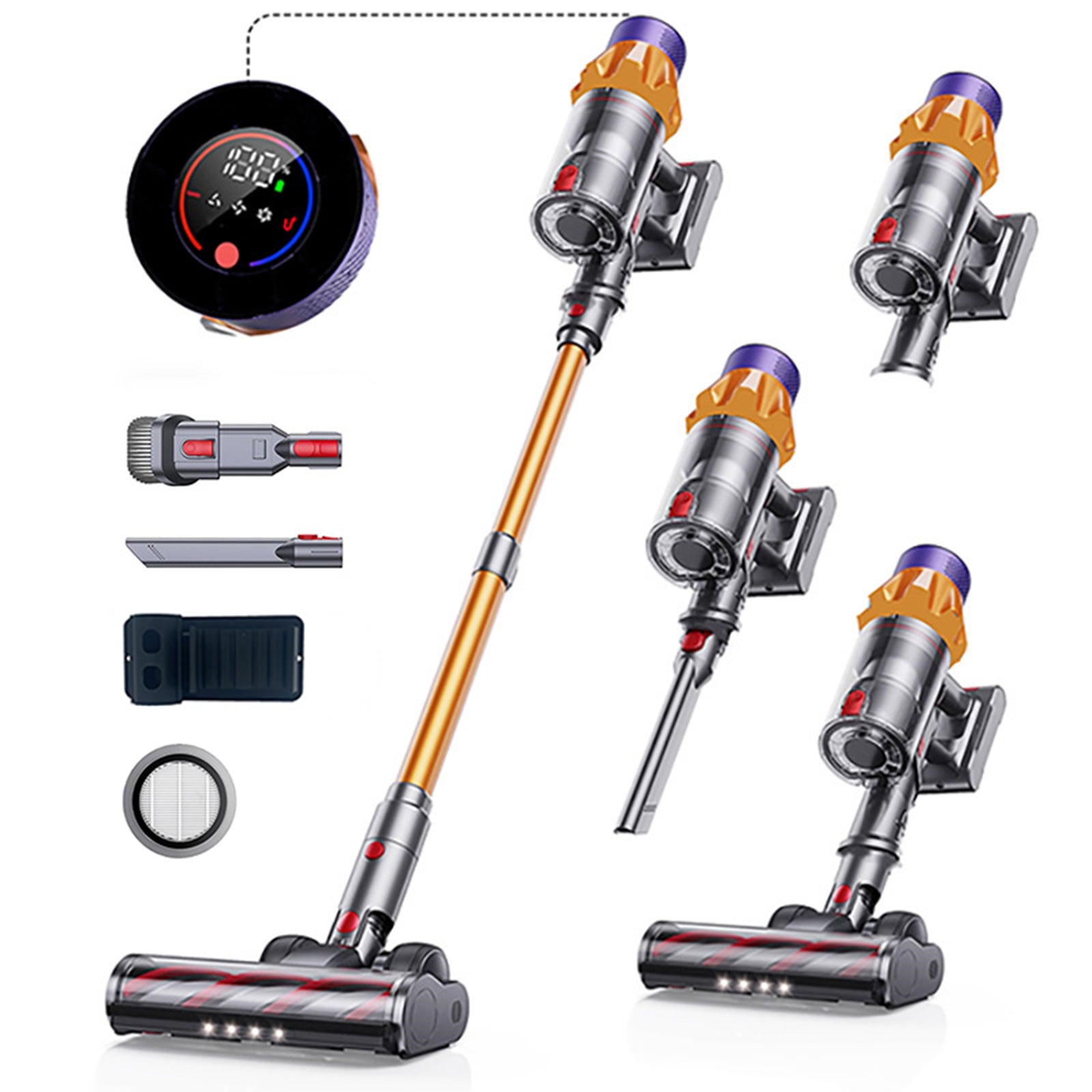 Wireless Vacuum Cleaner 550W 45KPA Strong Suction Portable Dust Cleaning Machin image 3