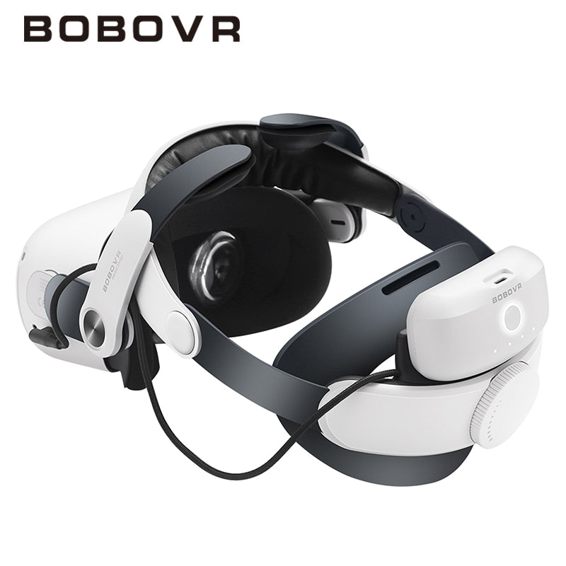 BOBOVR M2 Pro Battery Head Strap Compatible with Oculus Quest 2 Elite Halo Stra