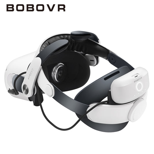 BOBOVR M2 Pro Battery Head Strap Compatible with Oculus Quest 2 Elite Halo Stra