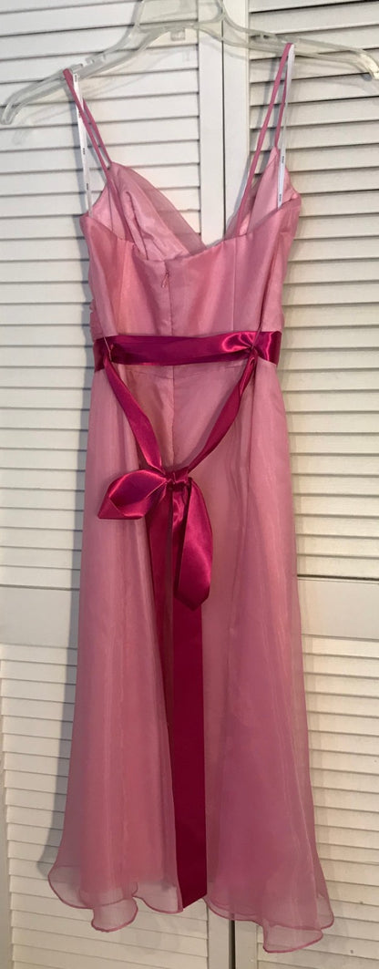 Watters & Watters Women Dress Cigffon Mauve Size 8 image 2