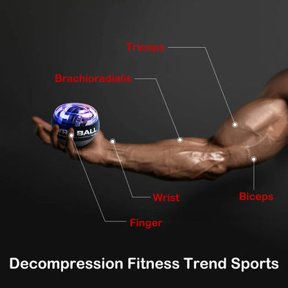 LED Gyroscopic Powerball Autostart Range Gyro Power Wrist Ball Arm Hand Muscle image 9