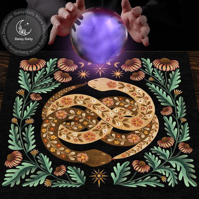 Magic Snake Altar Cloth Alter Cloth Tarot Cloth for Spread Tarot Reading Cloth image 3