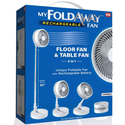 2-in-1 Adjustable Height 40 In. Unique Foldable And Portable Rechargeable Floor image 2