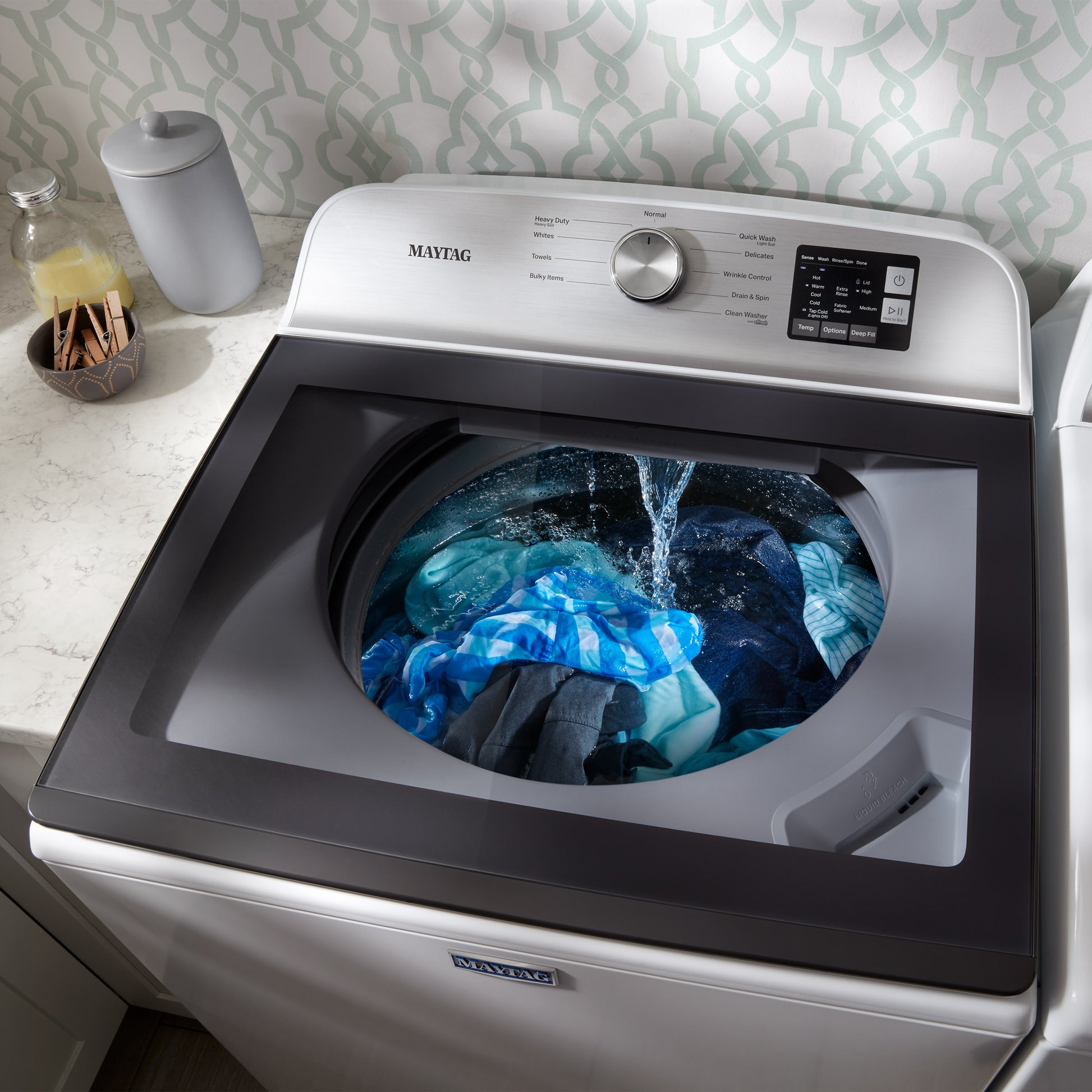 Maytag 4.8 cu. ft. Washer and 7.0 cu. ft. ELECTRIC Dryer with Deep Fill image 6