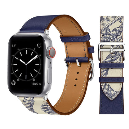 Leather strap For Apple watch band 44mm 45mm 49mm 41mm 40mm Accessorie wristban image 2