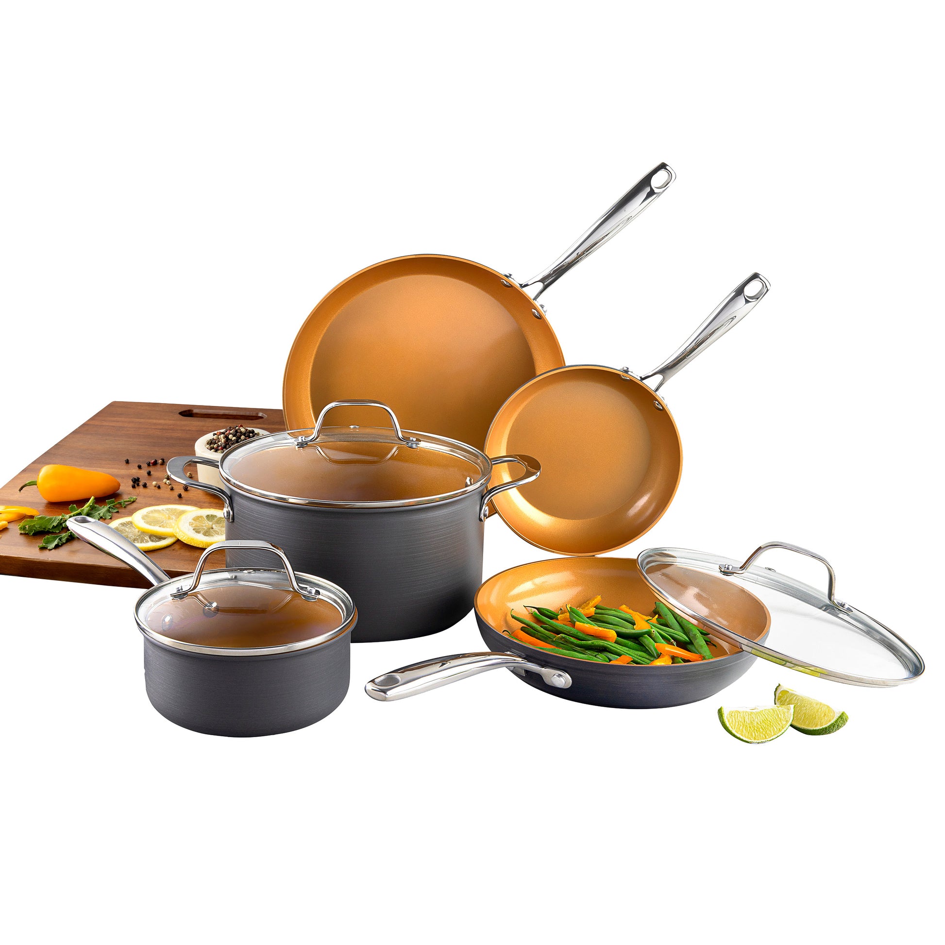 Gotham Steel Pro 8-Piece Non-Stick Cookware Set image 2